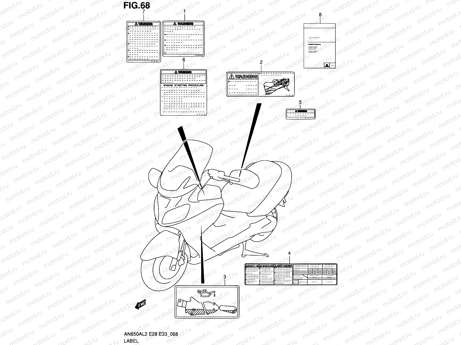 68 - LABEL (AN650AL2 E28)
