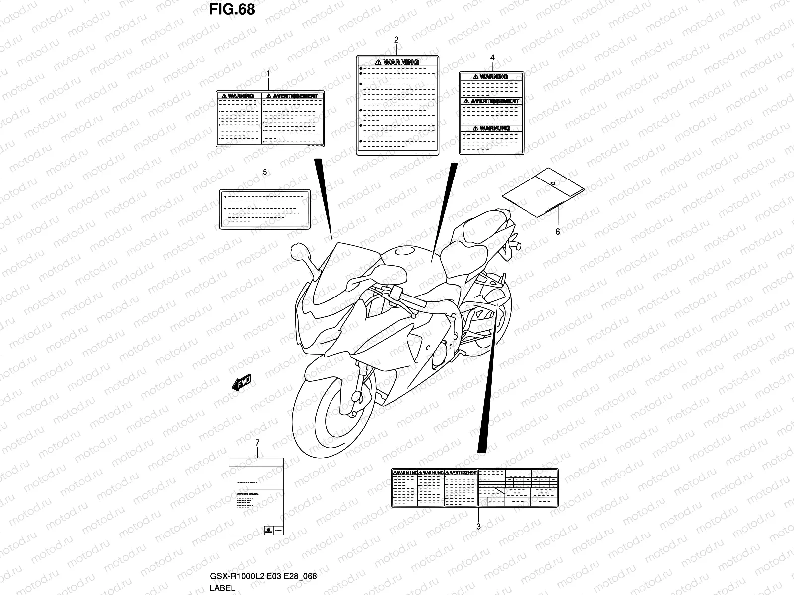 68 - LABEL (GSX-R1000L2 E28)