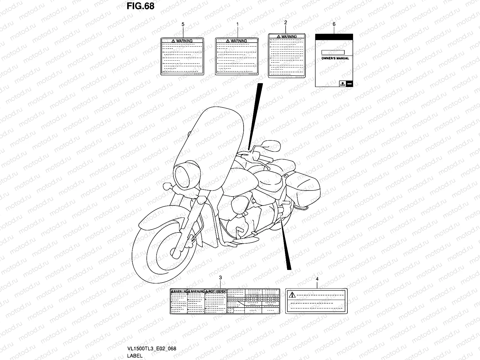 68 - LABEL (VL1500TL3 E19)