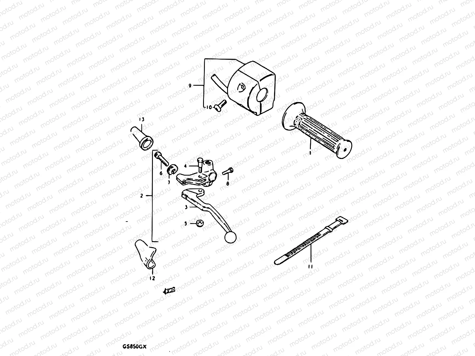 68 - LEFT HANDLE SWITCH