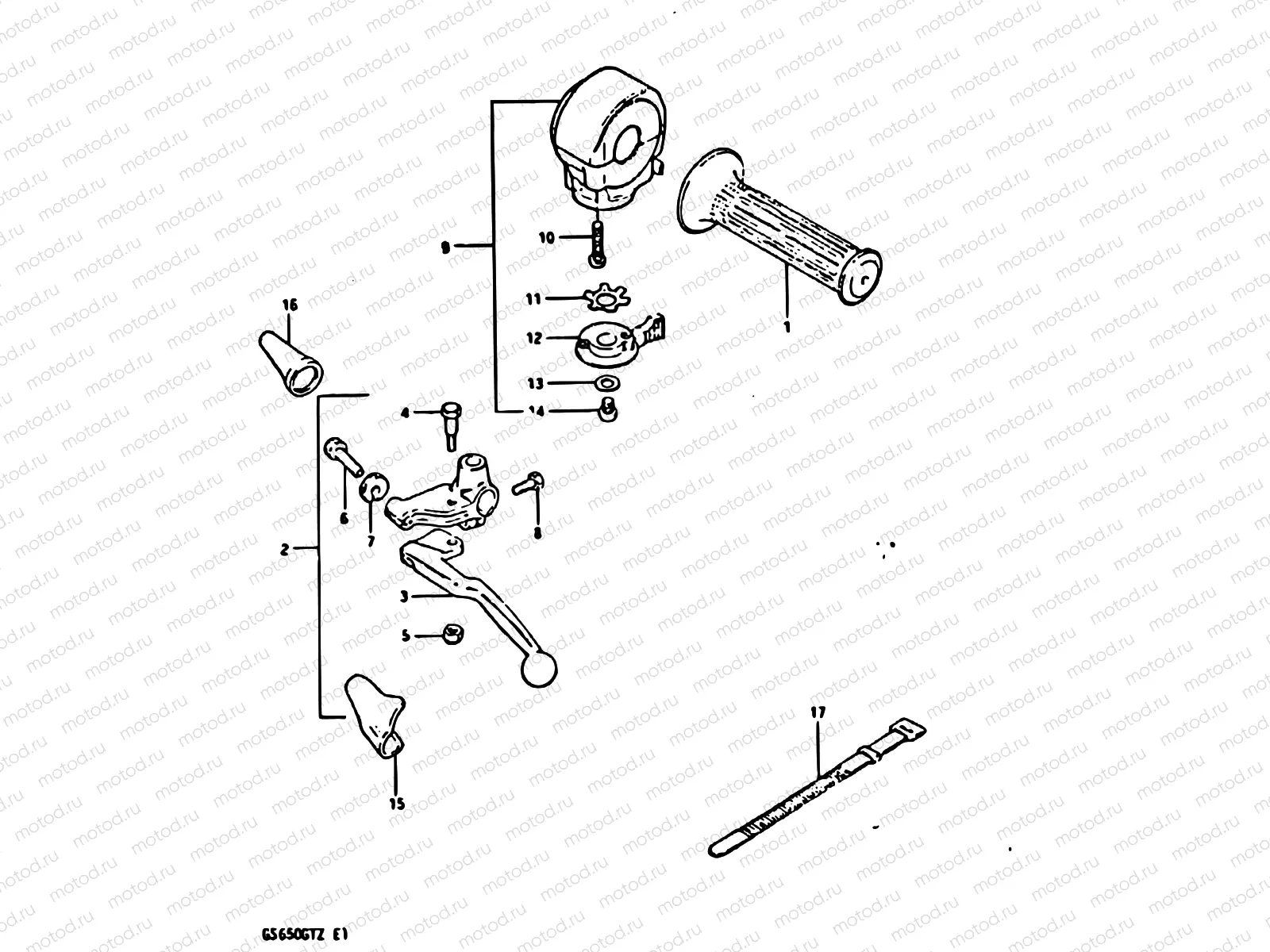 68 - LEFT HANDLE SWITCH (MODEL Z)