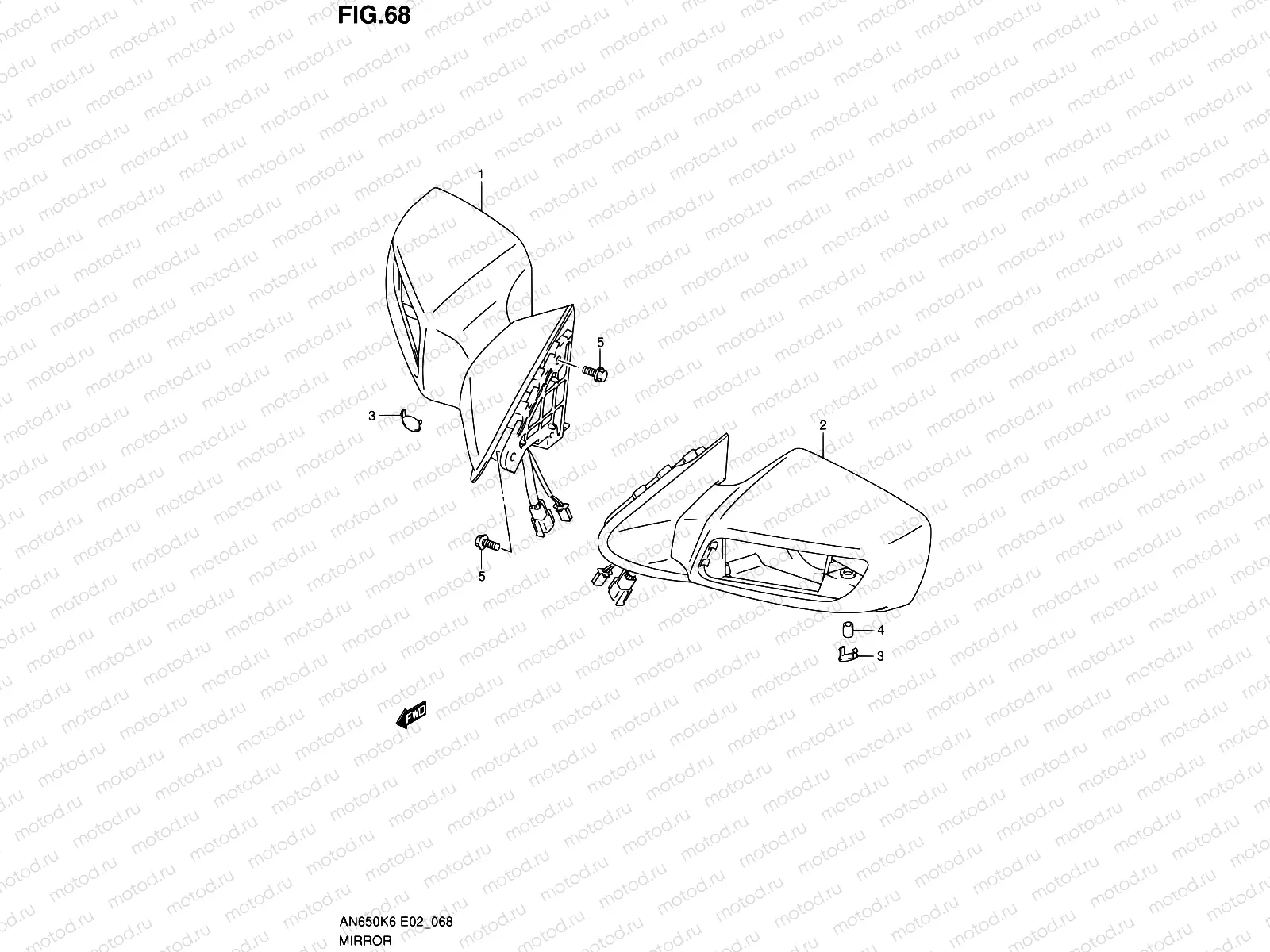 68 - MIRROR (AN650A/AZ)