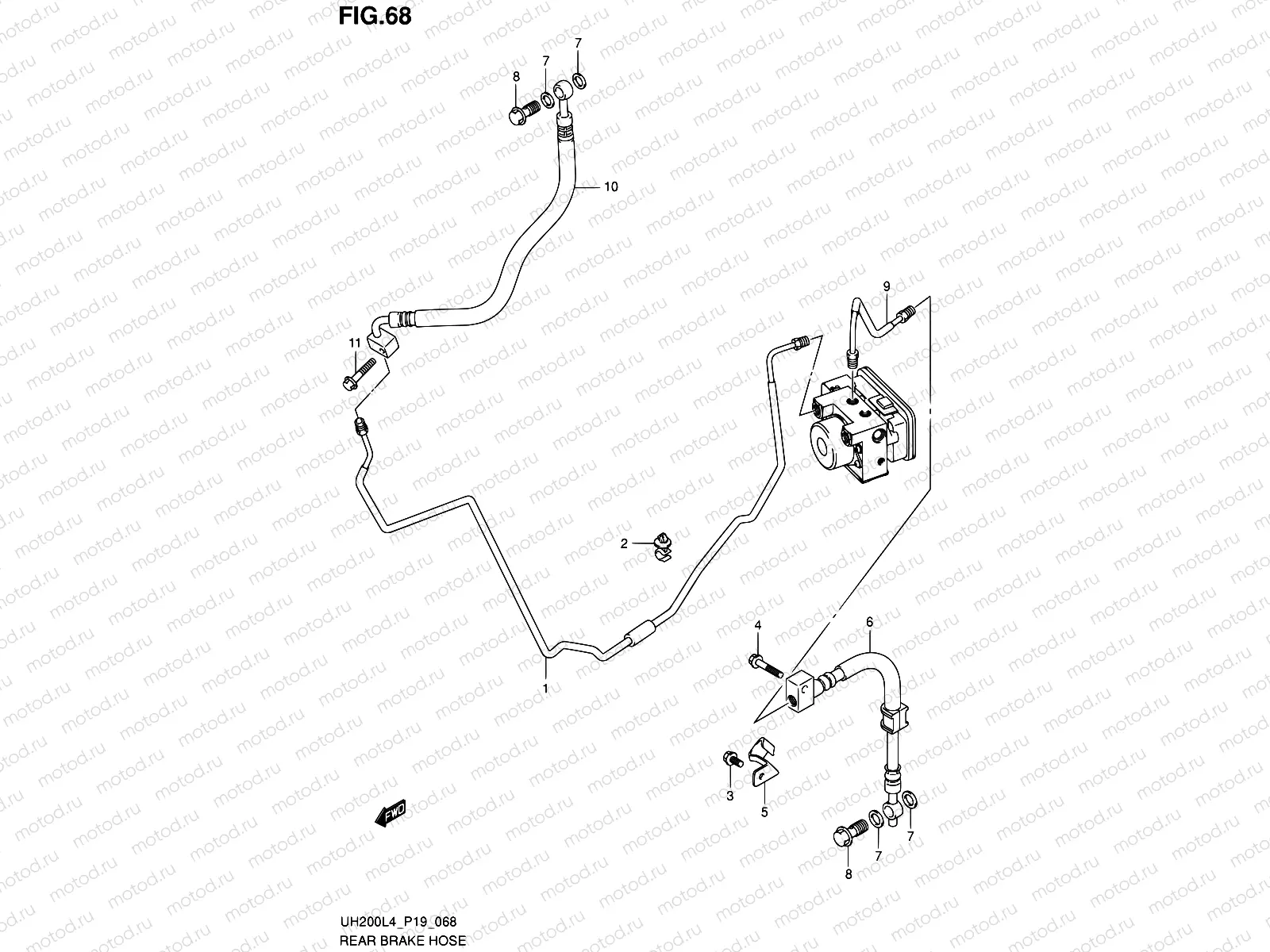 68 - REAR MASTER CYLINDER