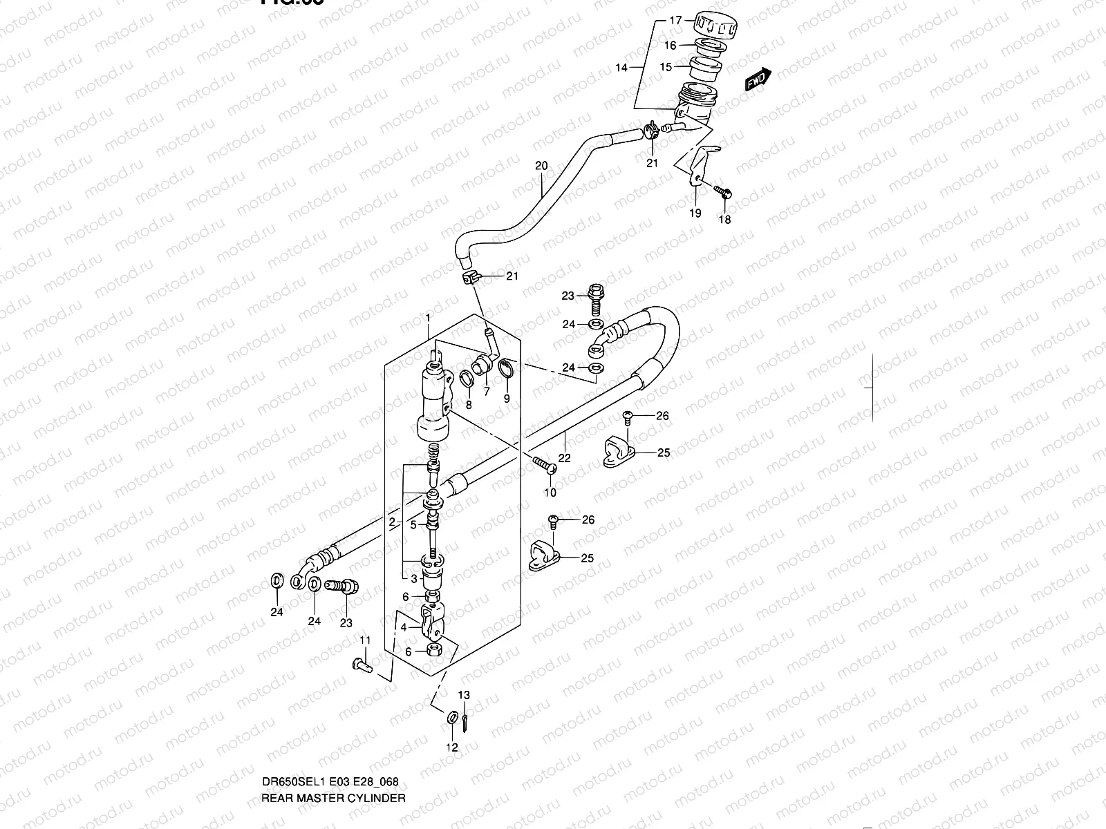 68 - REAR MASTER CYLINDER