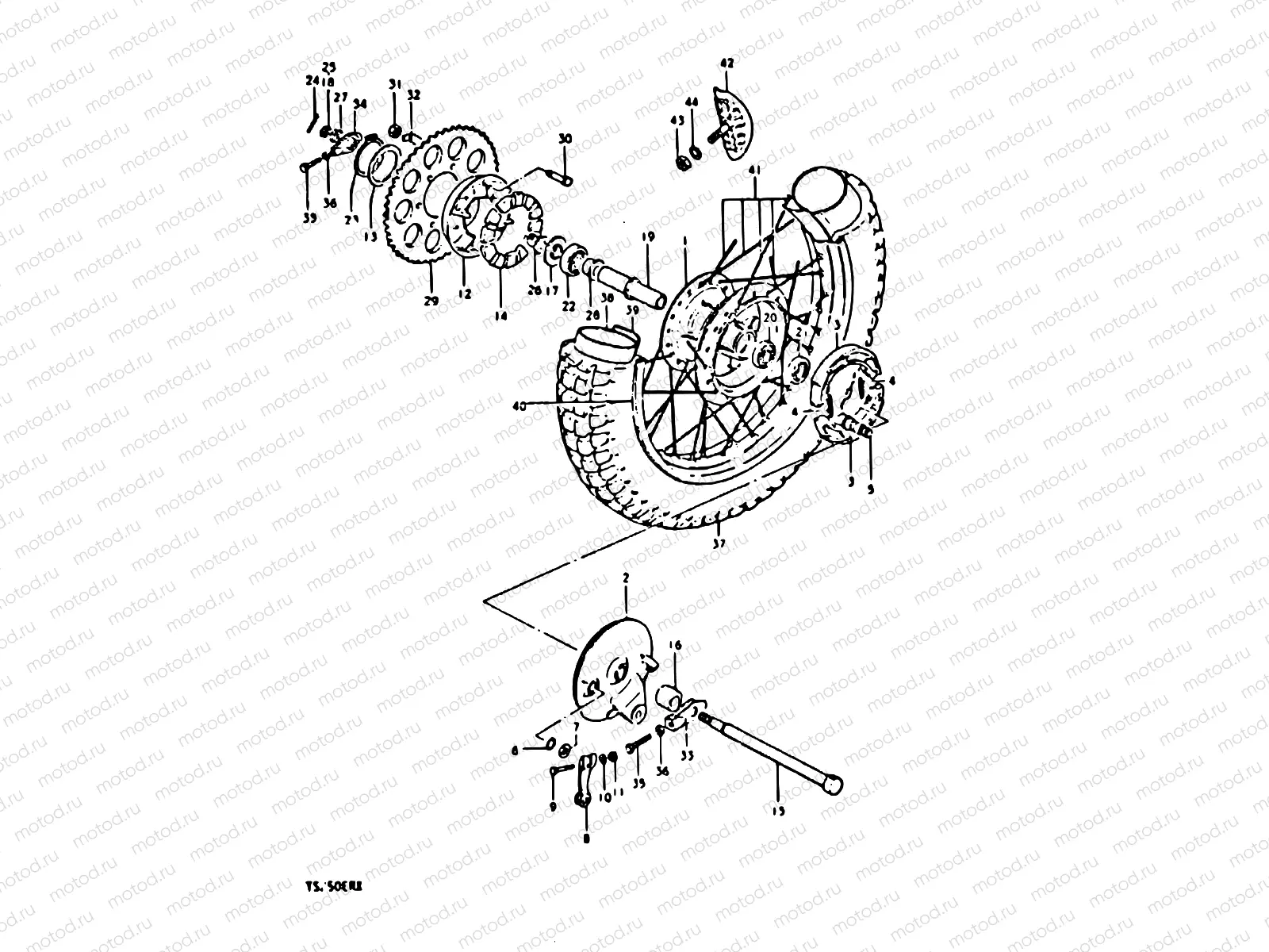 68 - REAR WHEEL