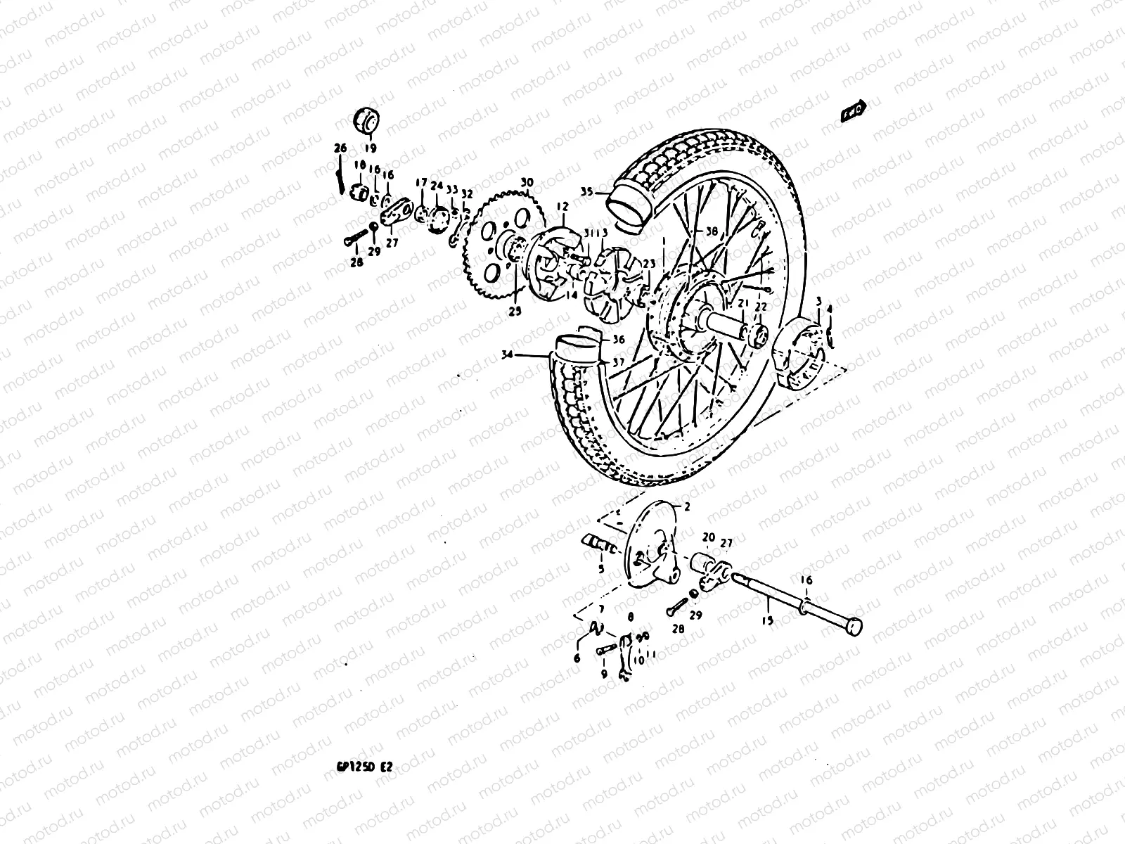 68 - REAR WHEEL