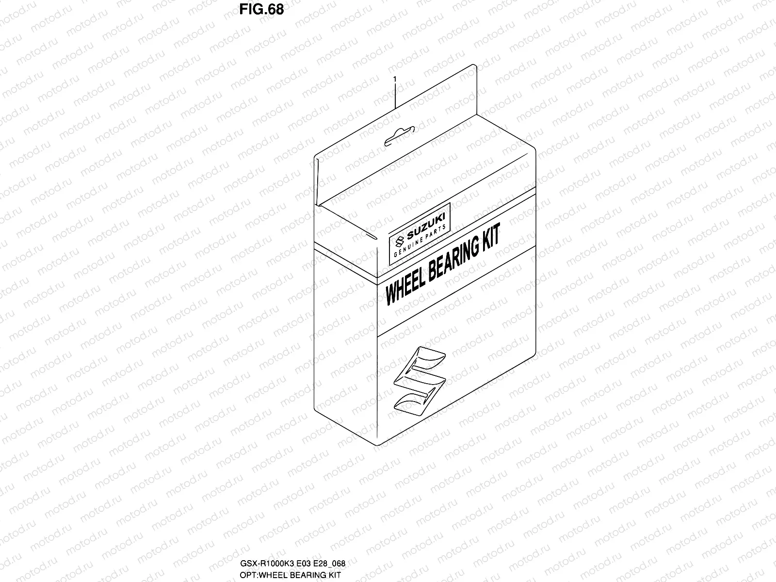 68 - WHEEL BEARING KIT  (MODEL K3)