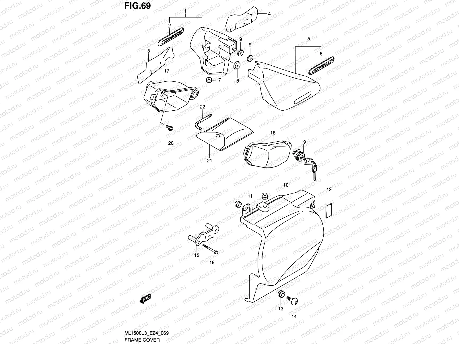 69 - FRAME COVER (VL1500BL3 E24)