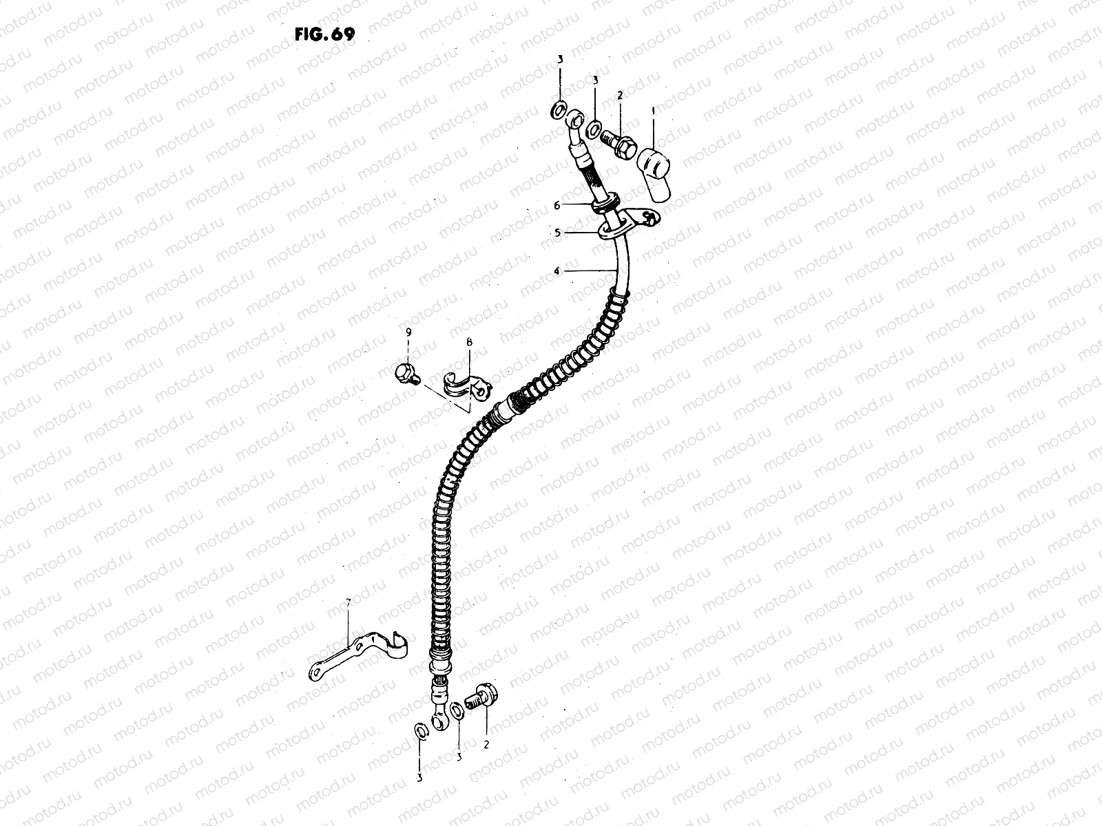 69 - FRONT BRAKE HOSE