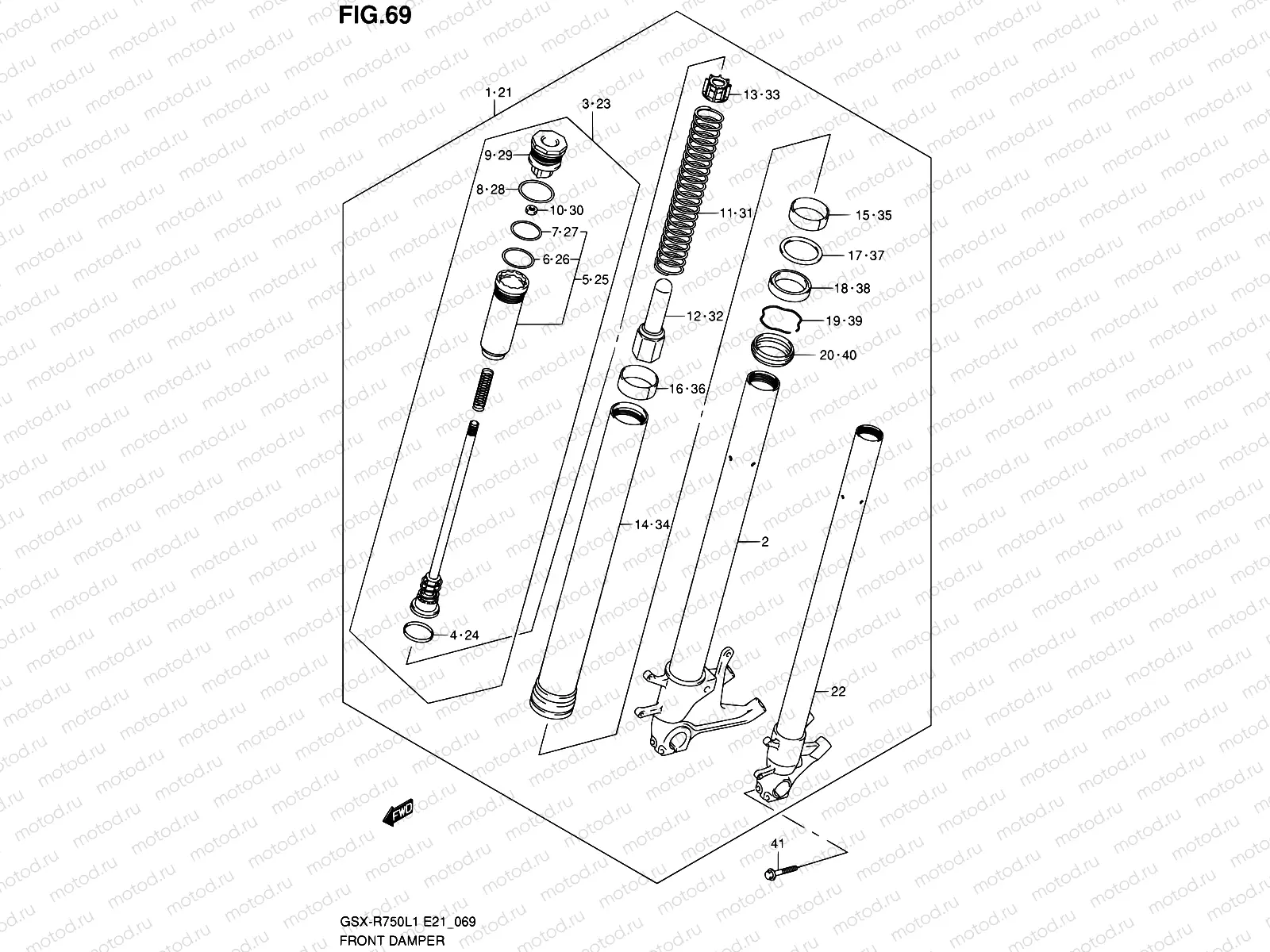 69 - FRONT DAMPER