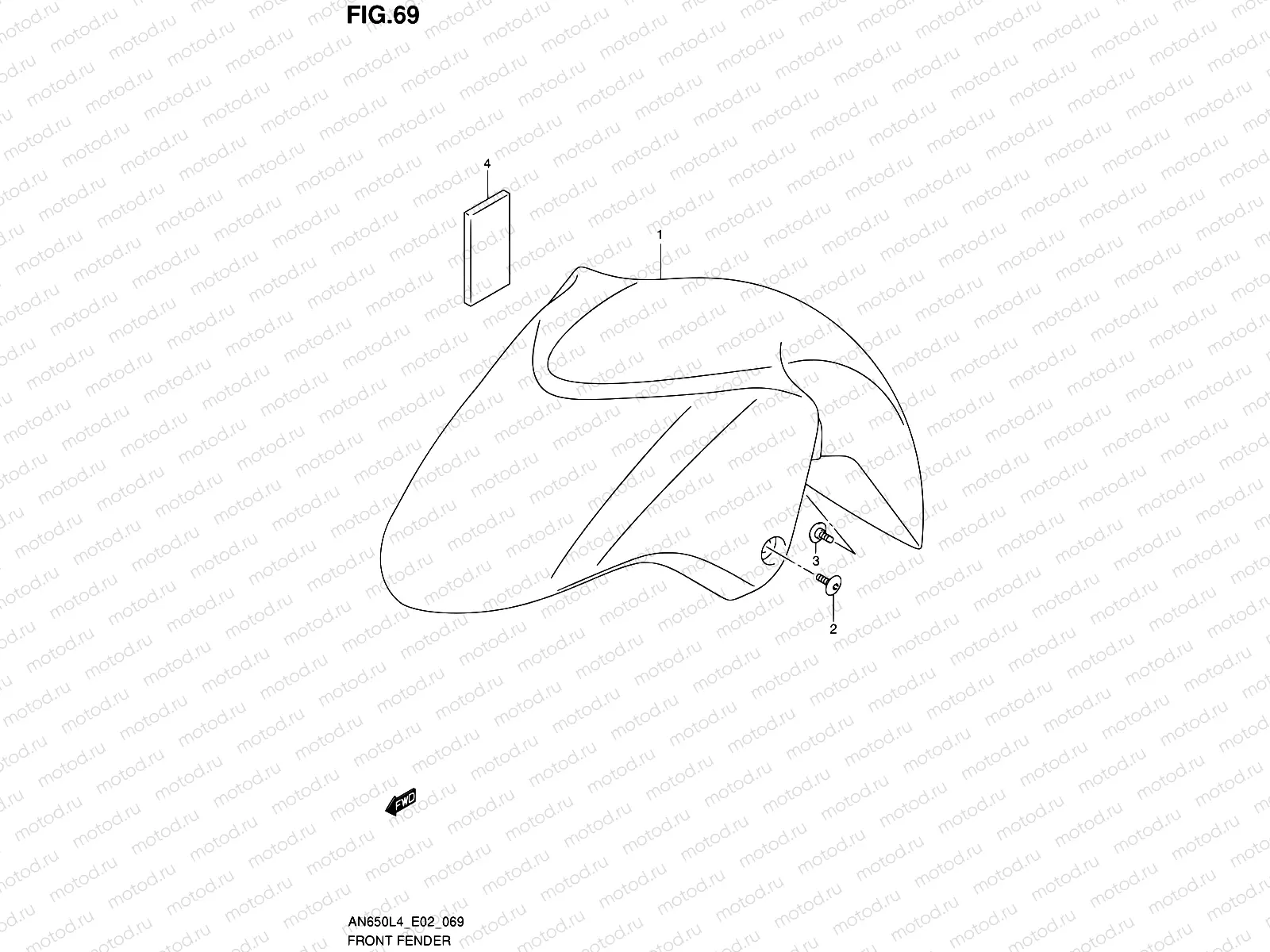 69 - FRONT FENDER