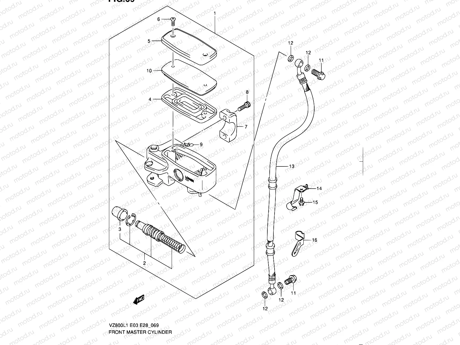69 - FRONT MASTER CYLINDER
