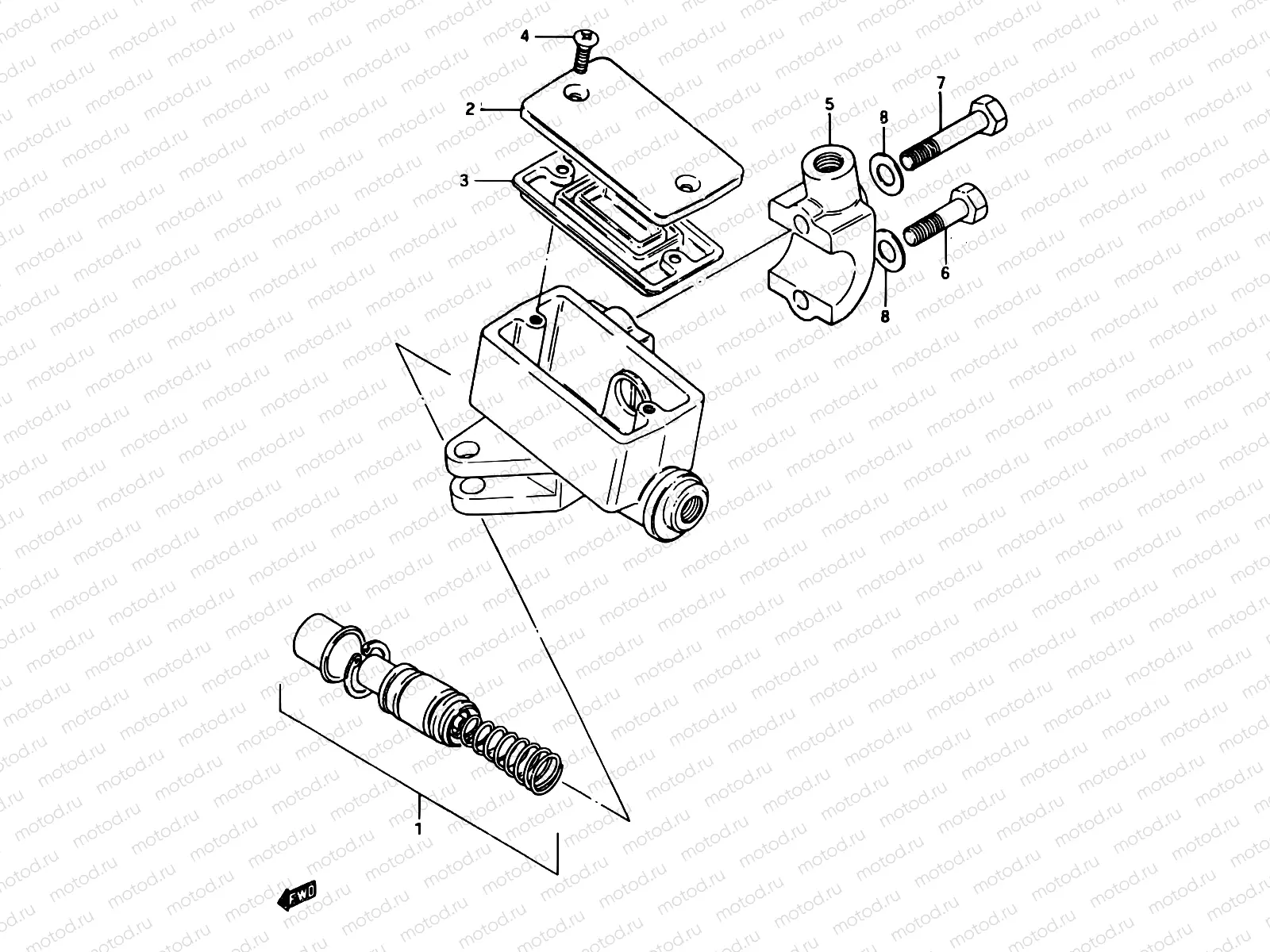 69 - FRONT MASTER CYLINDER (GSX750ESD)