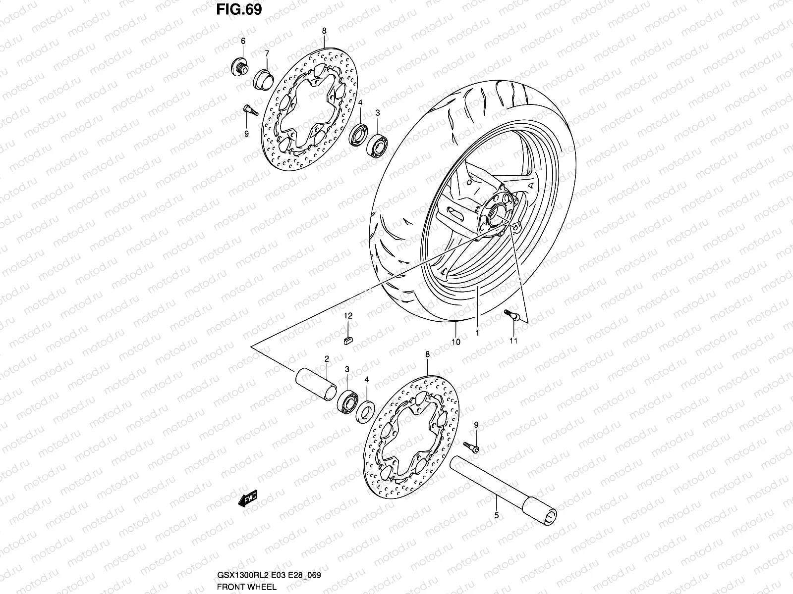 69 - FRONT WHEEL