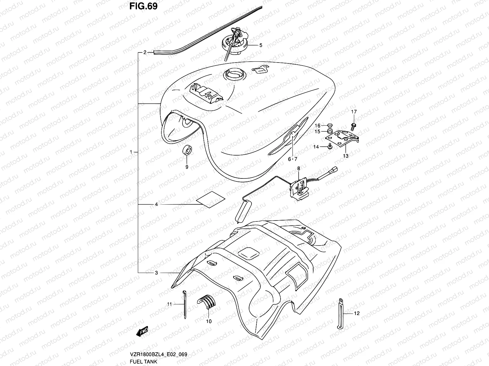 69 - FUEL TANK (VZR1800BZL4 E19)