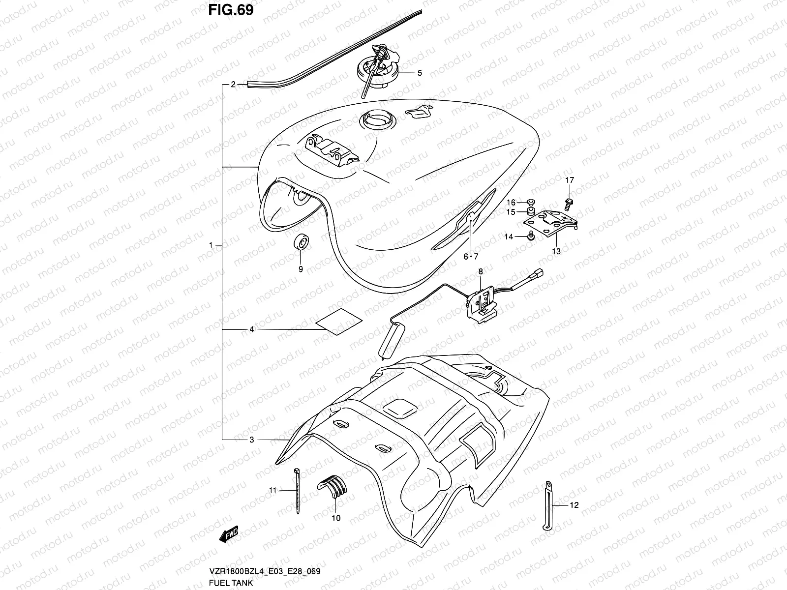 69 - FUEL TANK (VZR1800BZL4 E28)