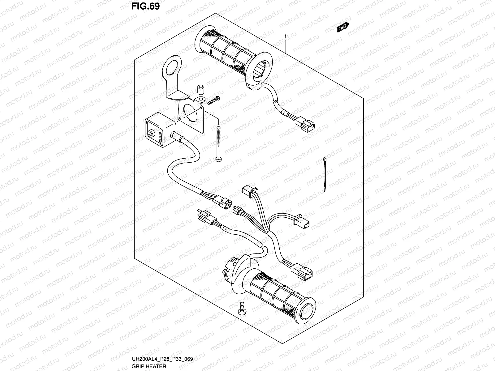 69 - GRIP HEATER (OPTIONAL)