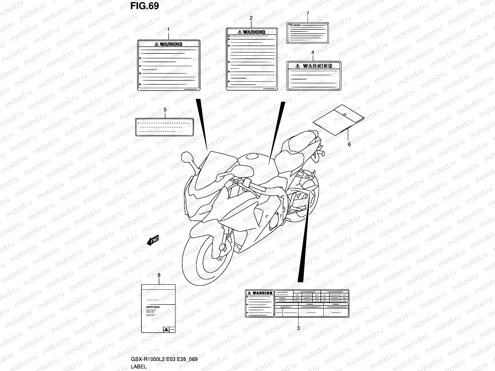 69 - LABEL (GSX-R1000L2 E33)