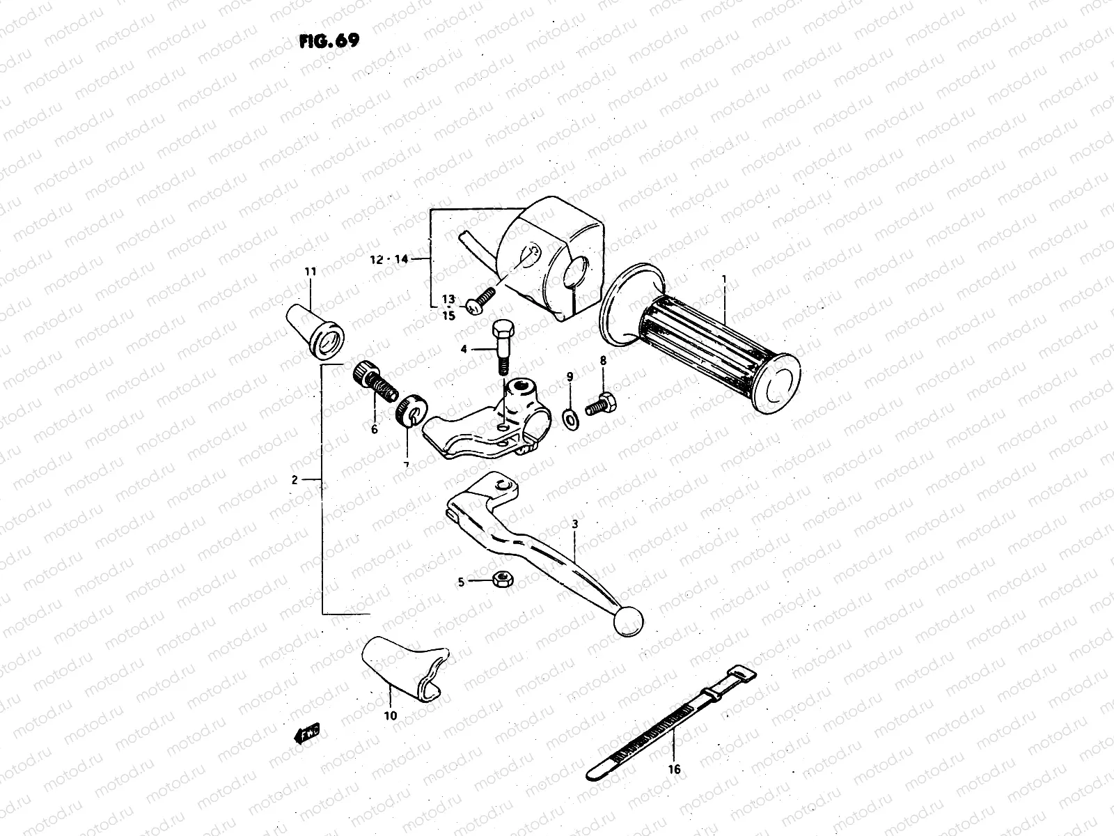 69 - LEFT HANDLE SWITCH (MODEL D)