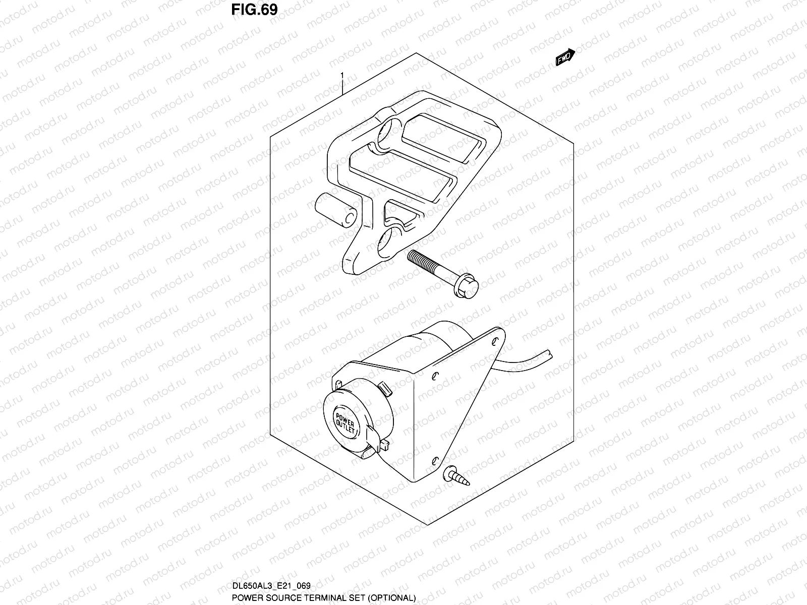 69 - POWER SOURCE TERMINAL SET (OPTIONAL)