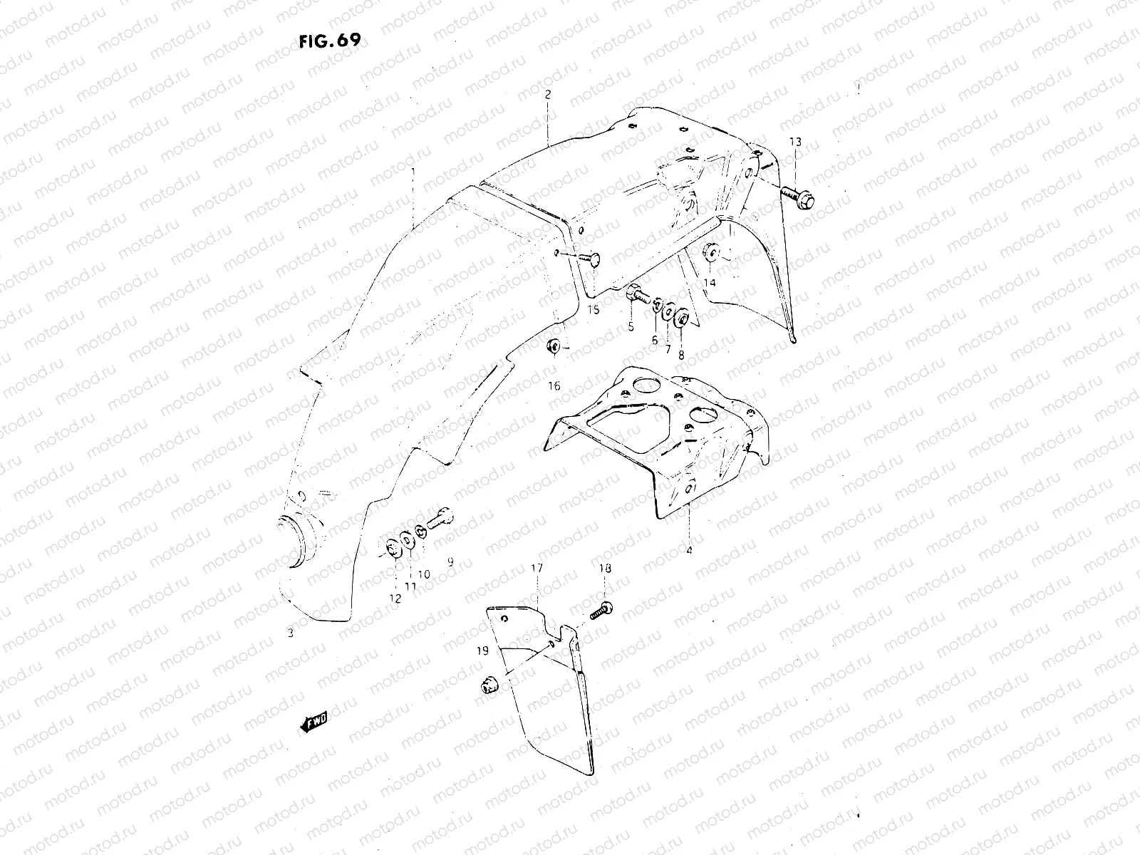 69 - REAR FENDER