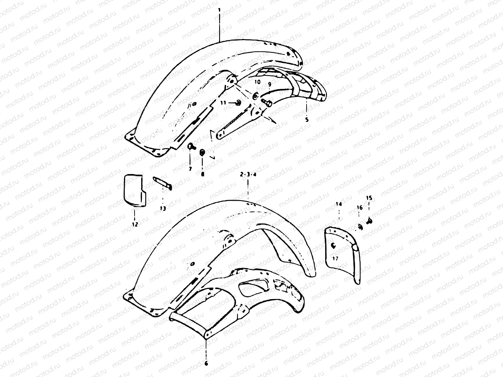 69 - REAR FENDER (DR400SX)