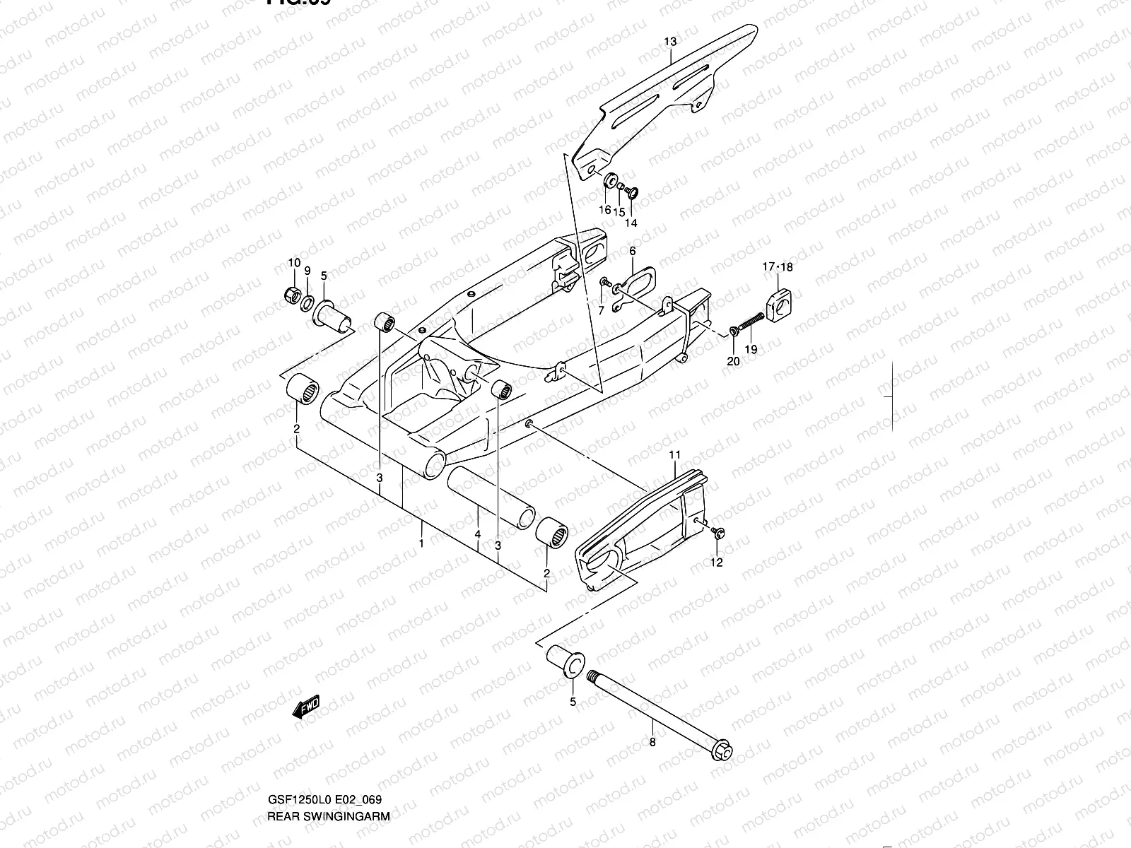 69 - REAR SWINGING ARM