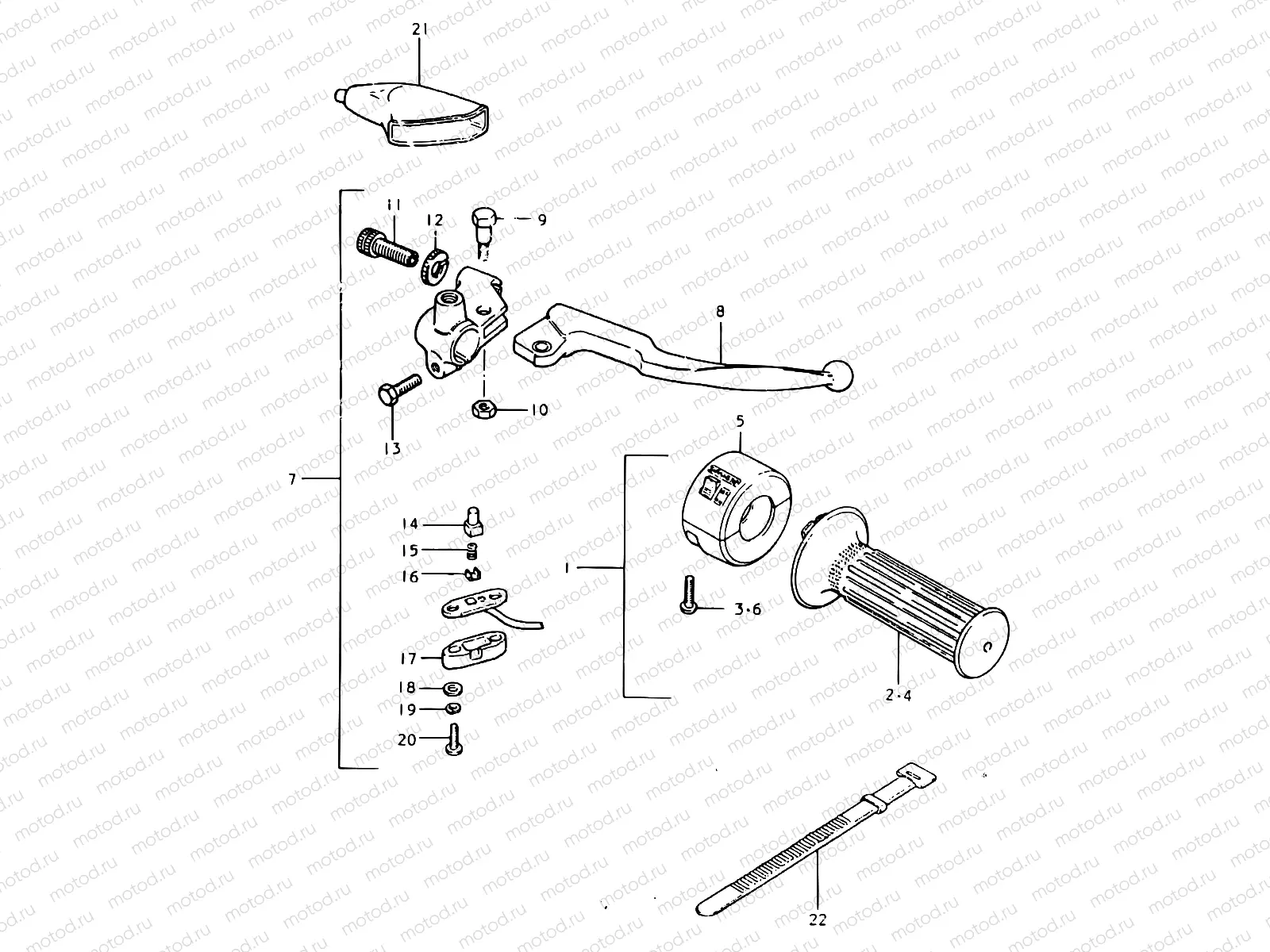 69 - RIGHT HANDLE SWITCH (E24, E26)