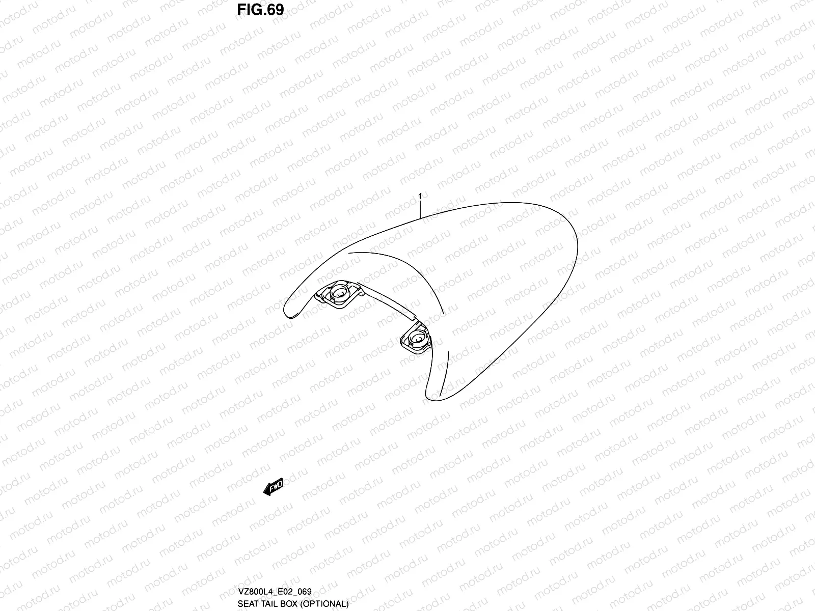 69 - SEAT TAIL BOX (OPTIONAL)