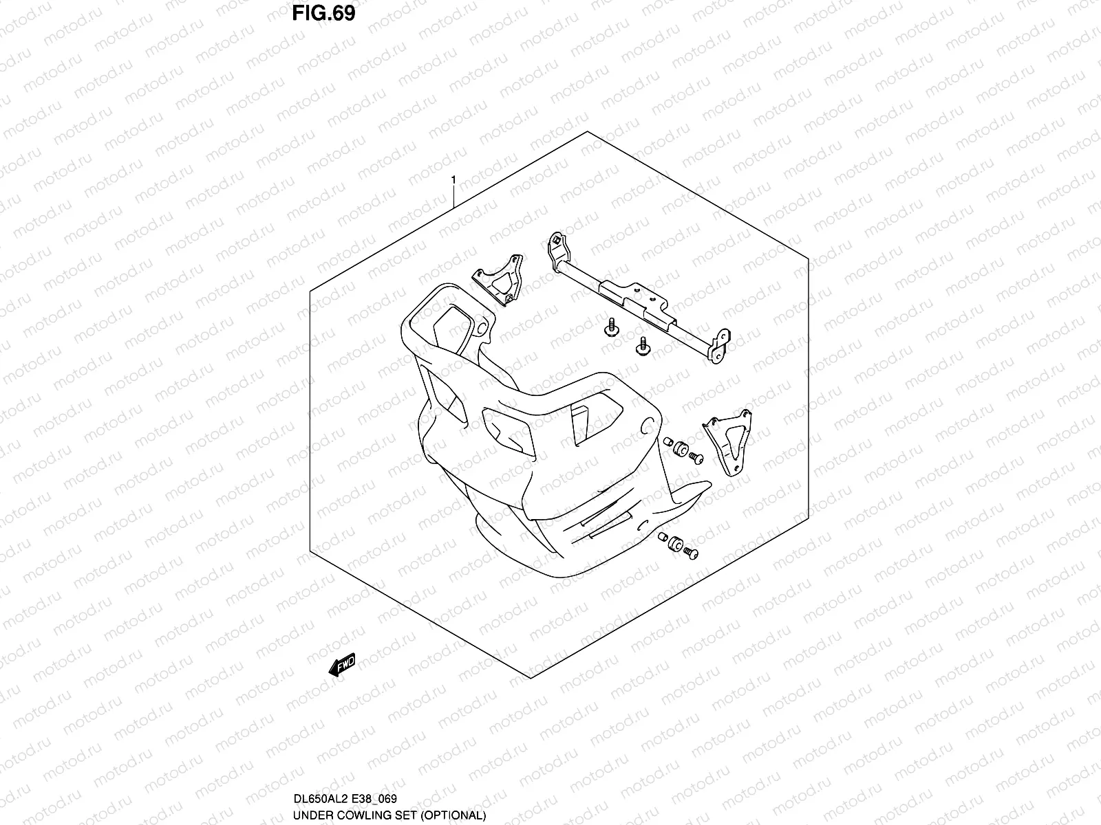 69 - UNDER COWLING SET (OPTIONAL)