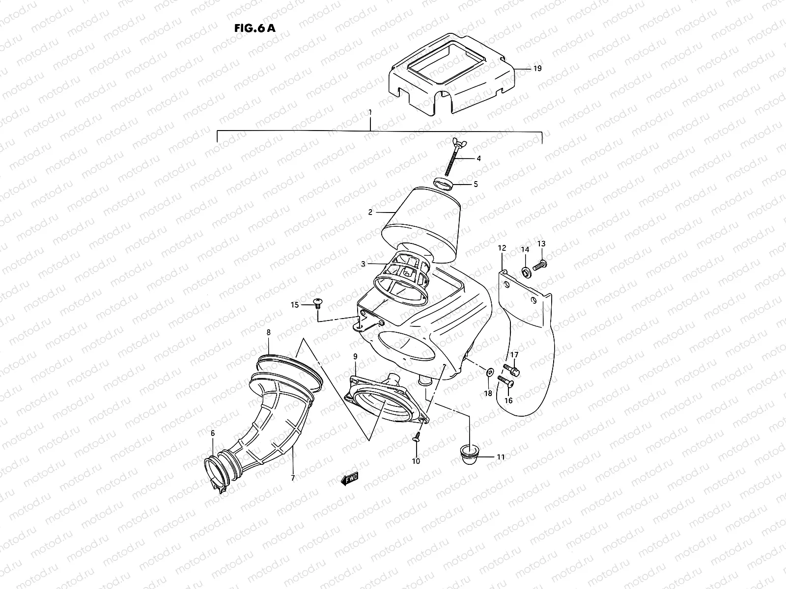 6A - AIR CLEANER (MODEL H/K/L/M/N/P/R/S)