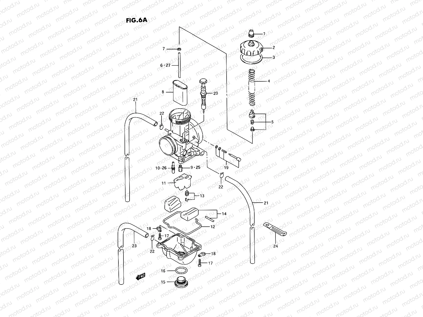 6A - CARBURETOR (MODEL P/R/S/T)