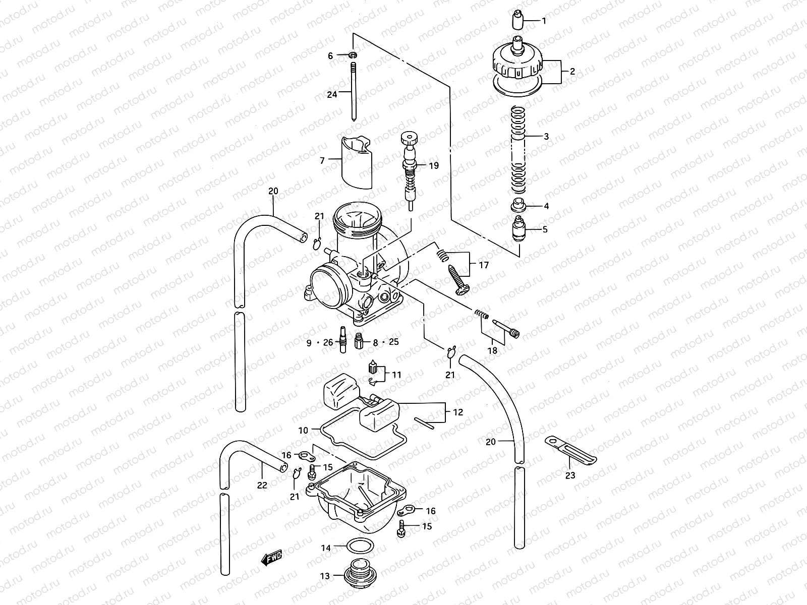 6A - CARBURETOR (MODEL R/S)