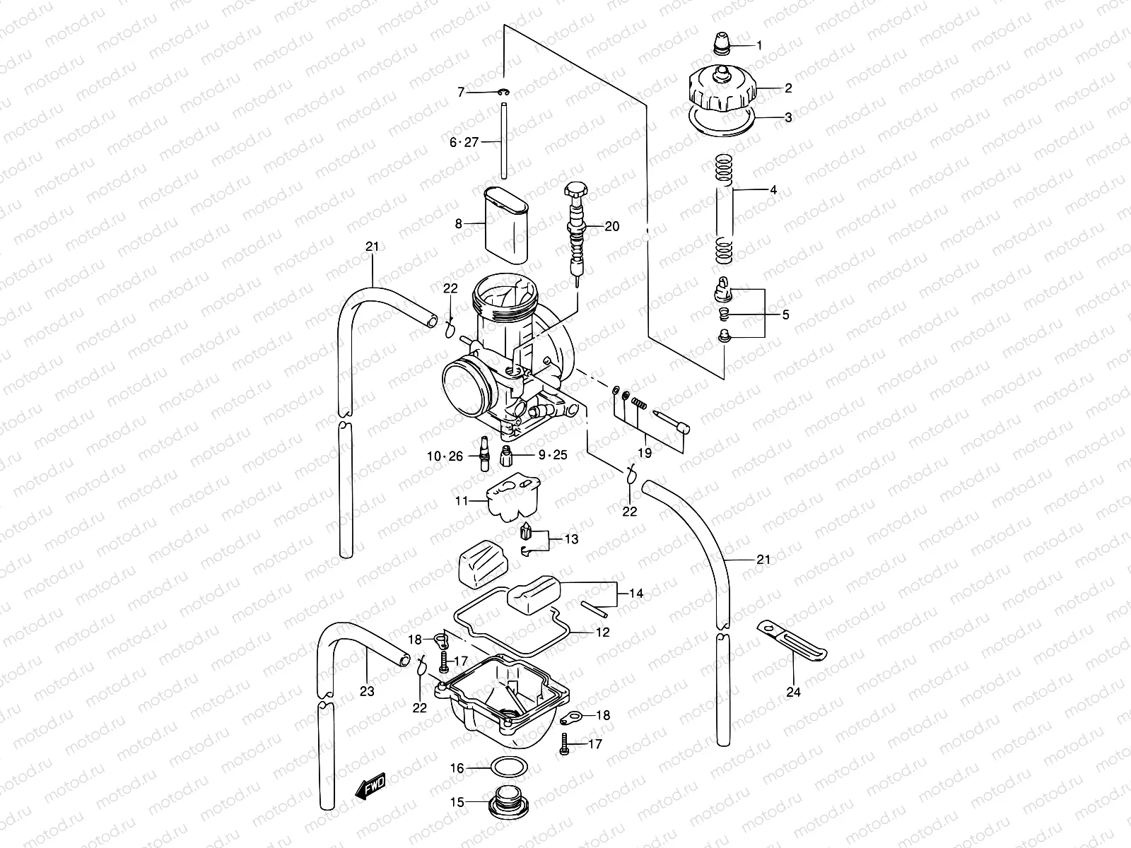 6A - CARBURETOR (MODEL S/T)