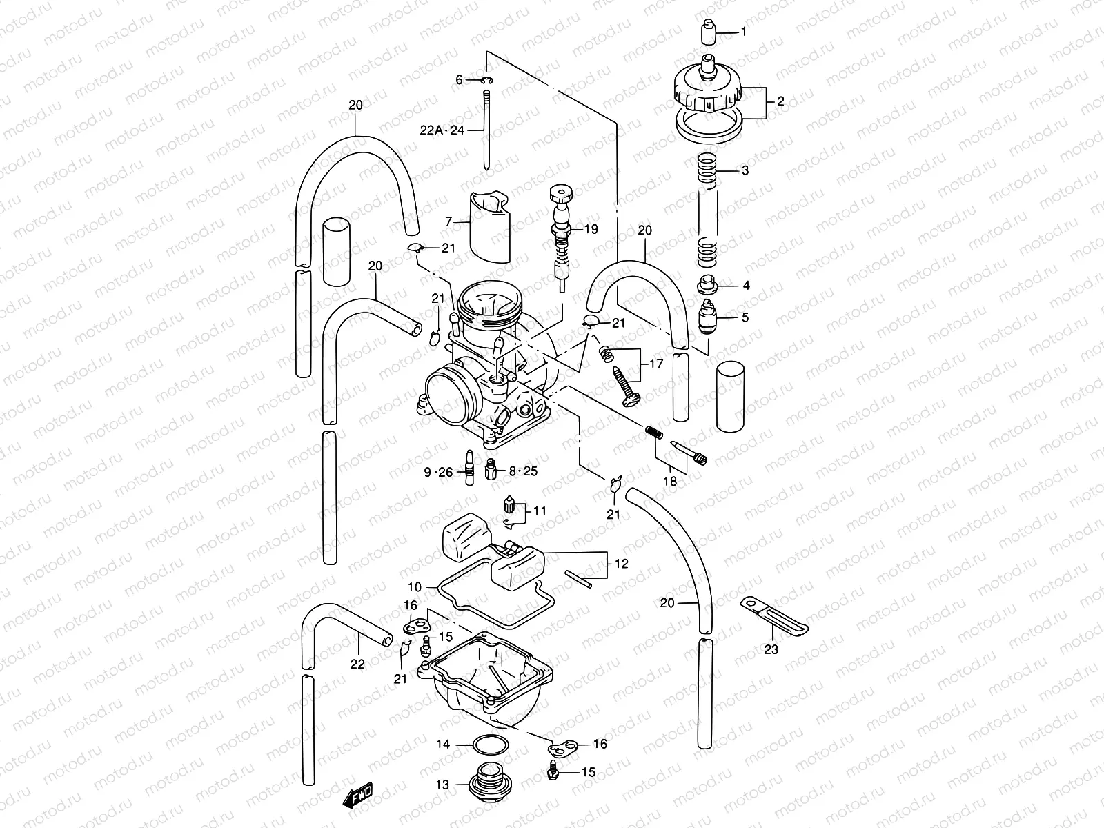 6A - CARBURETOR (MODEL V)