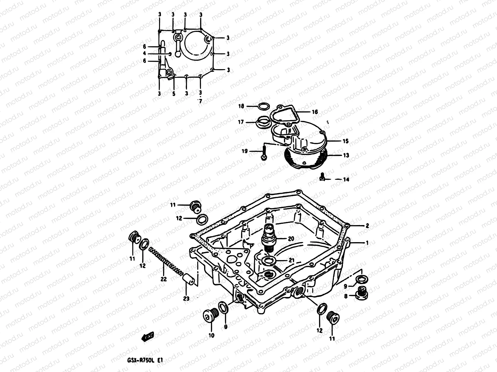 6A - OIL PAN (MODEL L)