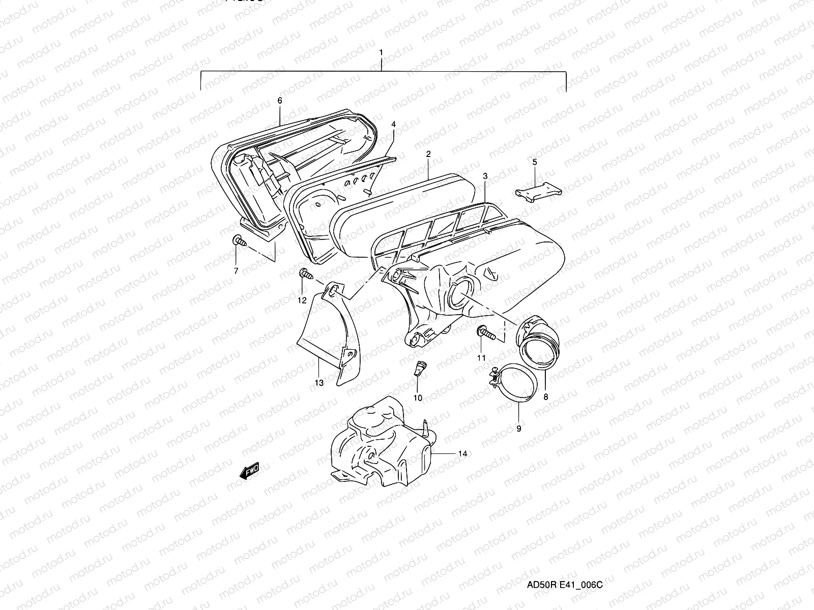 6C - AIR CLEANER (MODEL M/MODEL R:41)