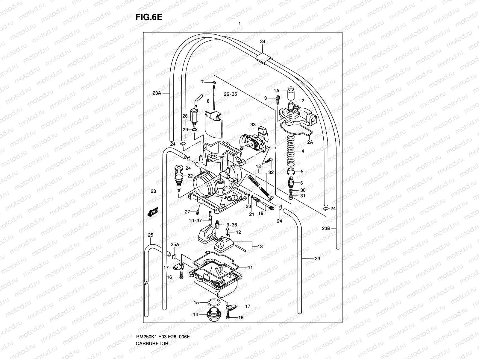 6E - CARBURETOR (MODEL K6)