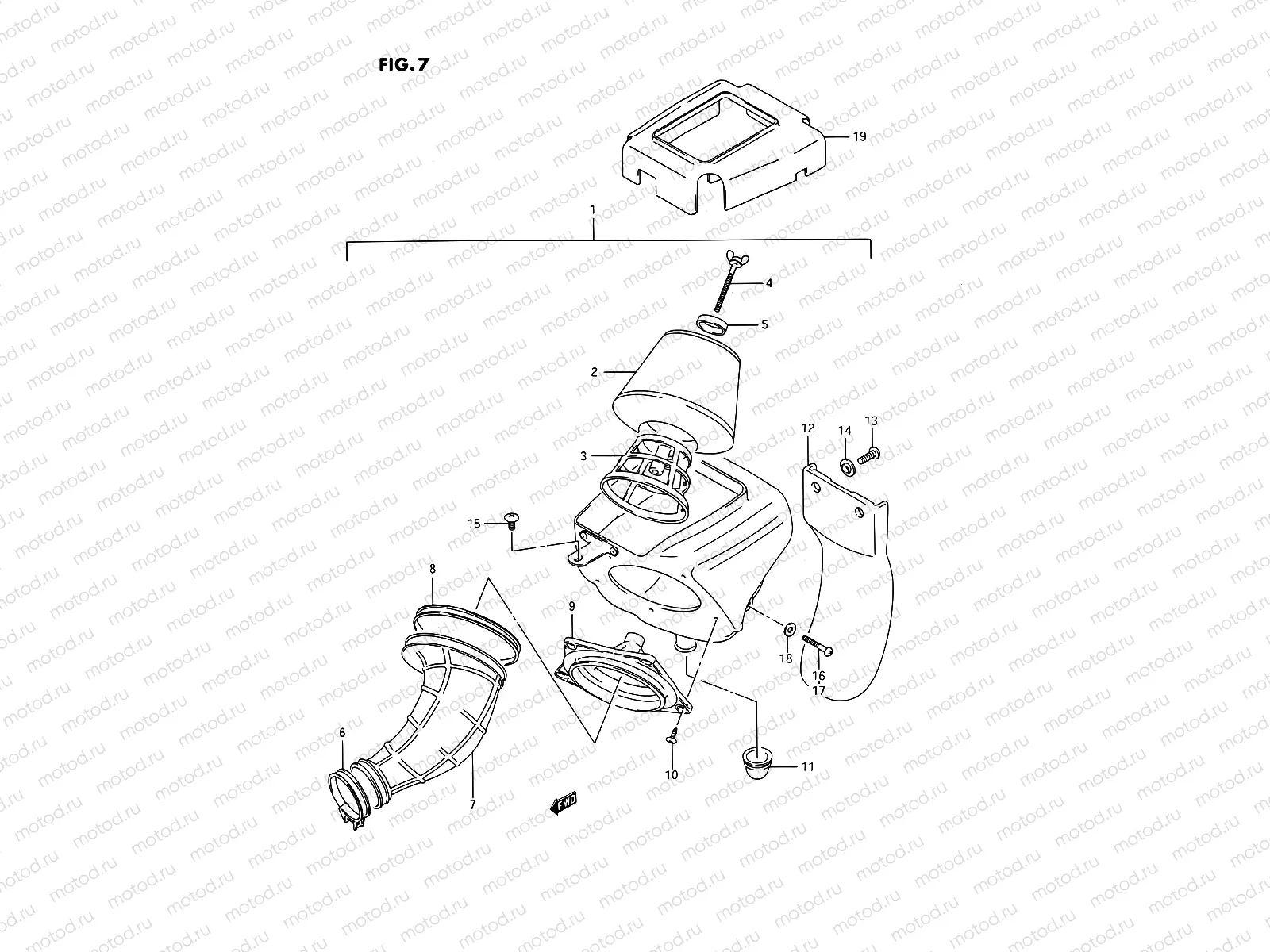 7 - AIR CLEANER (MODEL H/J/K/L/M/N/P/R/S)