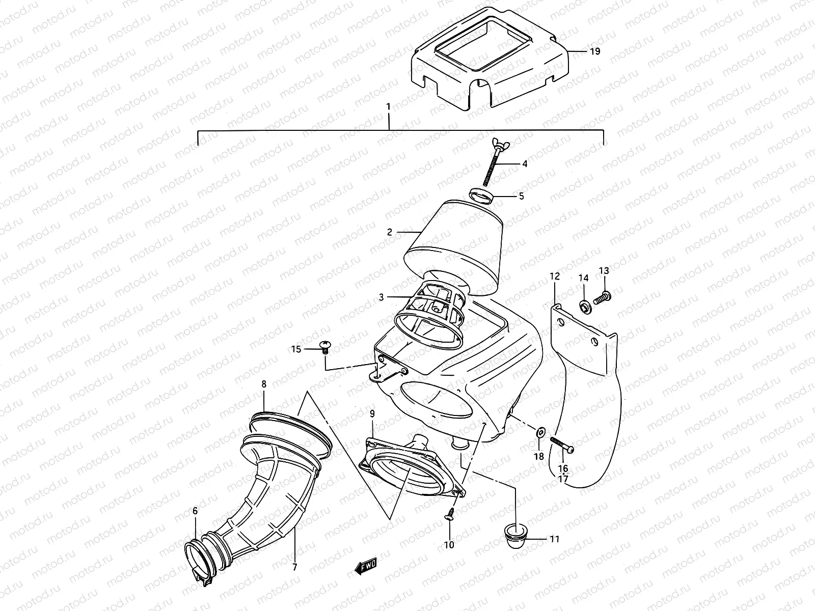7 - AIR CLEANER (MODEL H/J/K/L/M/N/P/R/S)
