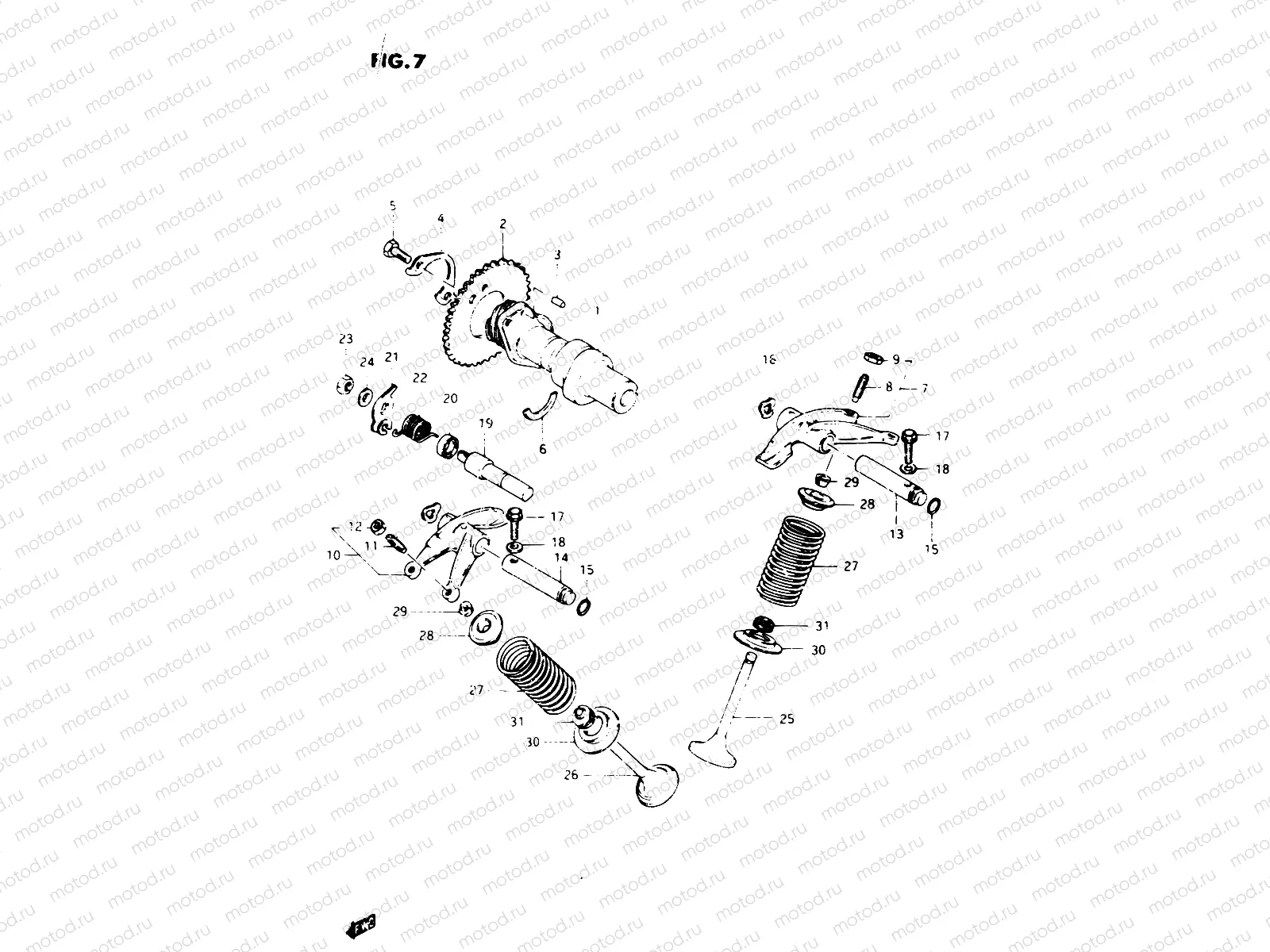 7 - CAM SHAFT - VALVE