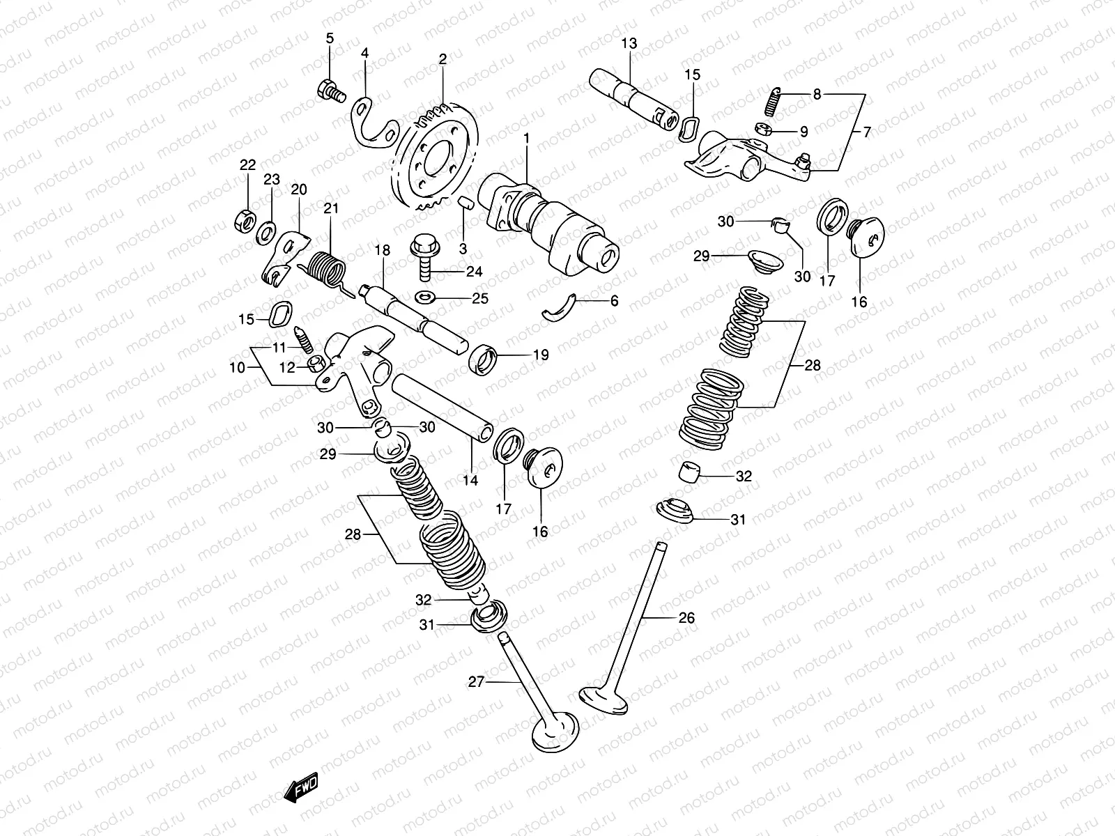 7 - CAM SHAFT - VALVE