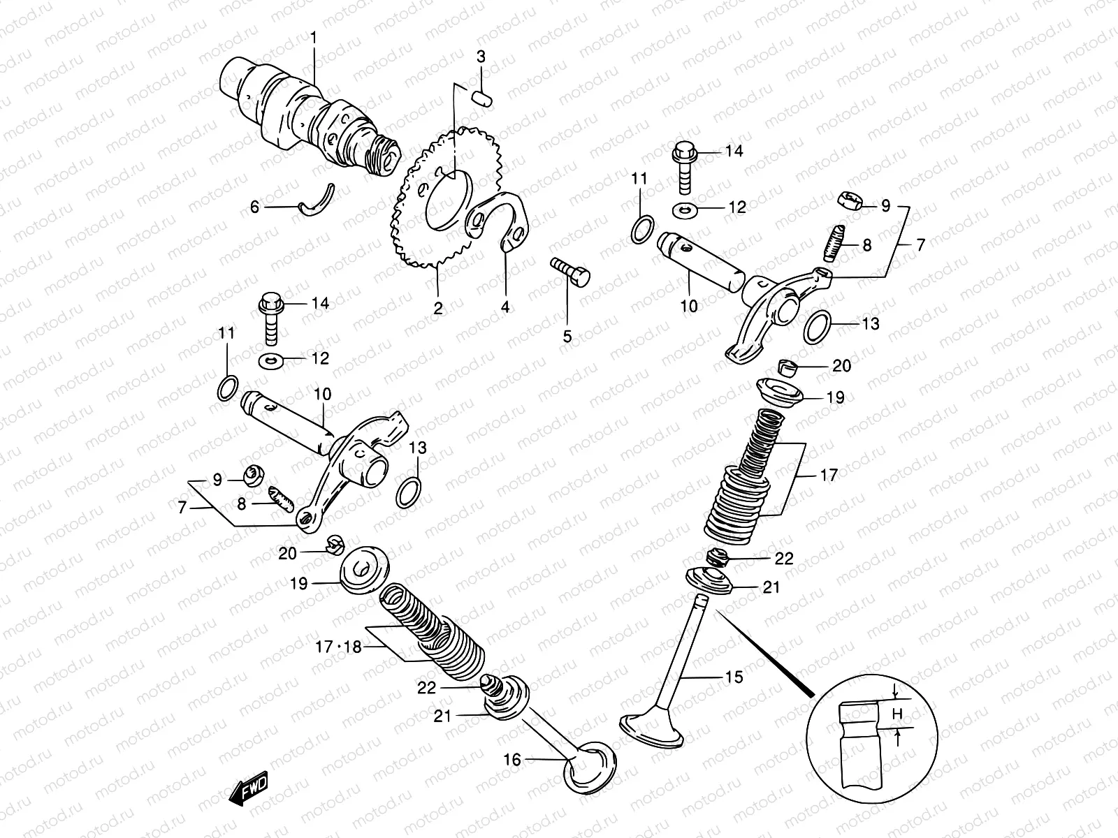 7 - CAM SHAFT - VALVE