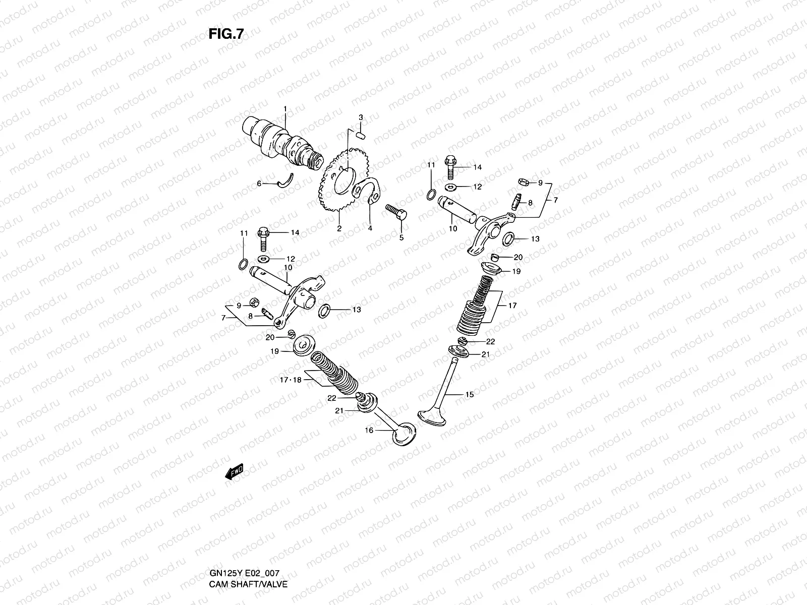 7 - CAM SHAFT - VALVE