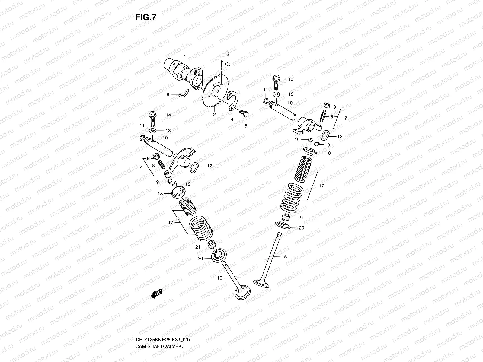 7 - CAM SHAFT - VALVE