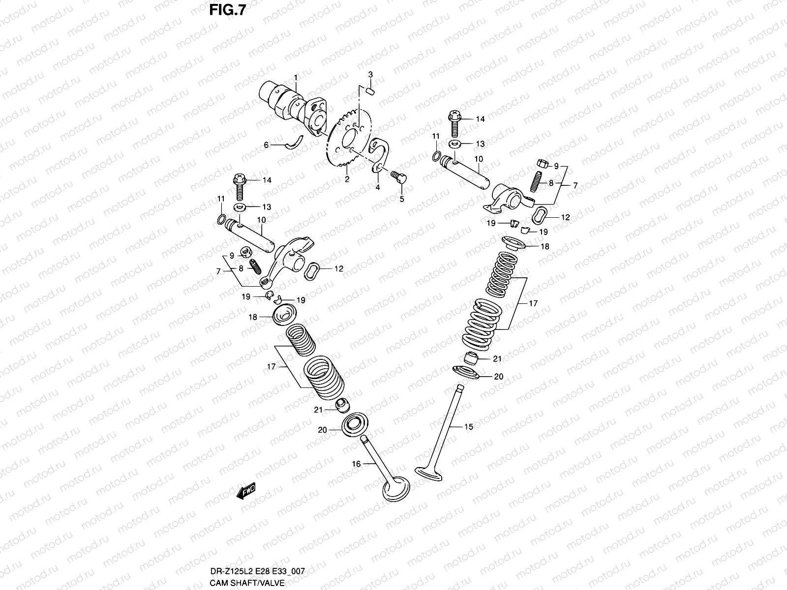 7 - CAM SHAFT - VALVE