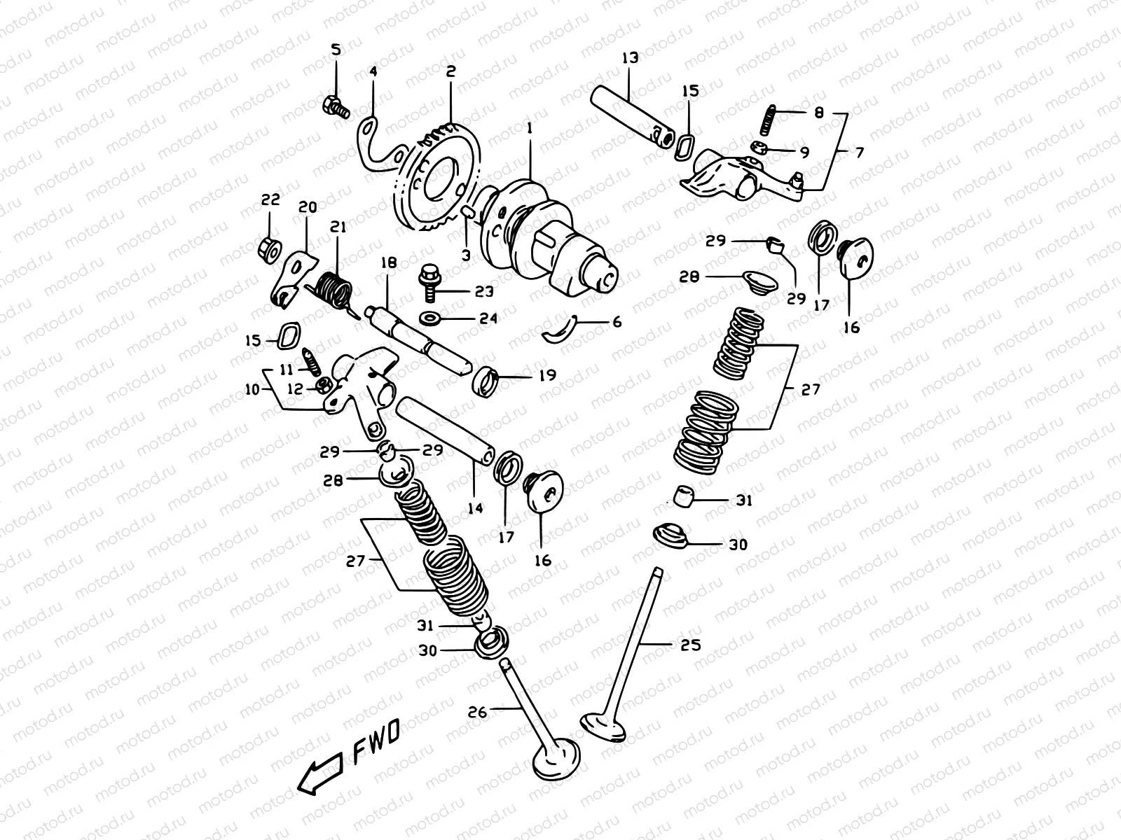 7 - CAM SHAFT - VALVE