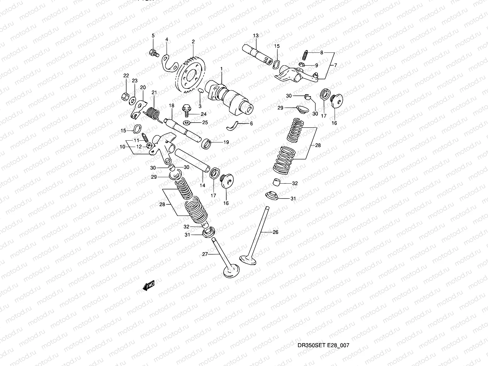 7 - CAM SHAFT - VALVE (MODEL L/M/N/P)