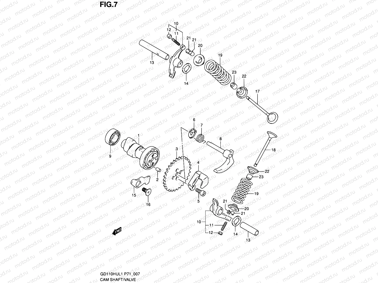 7 - CAM SHAFT/VALVE