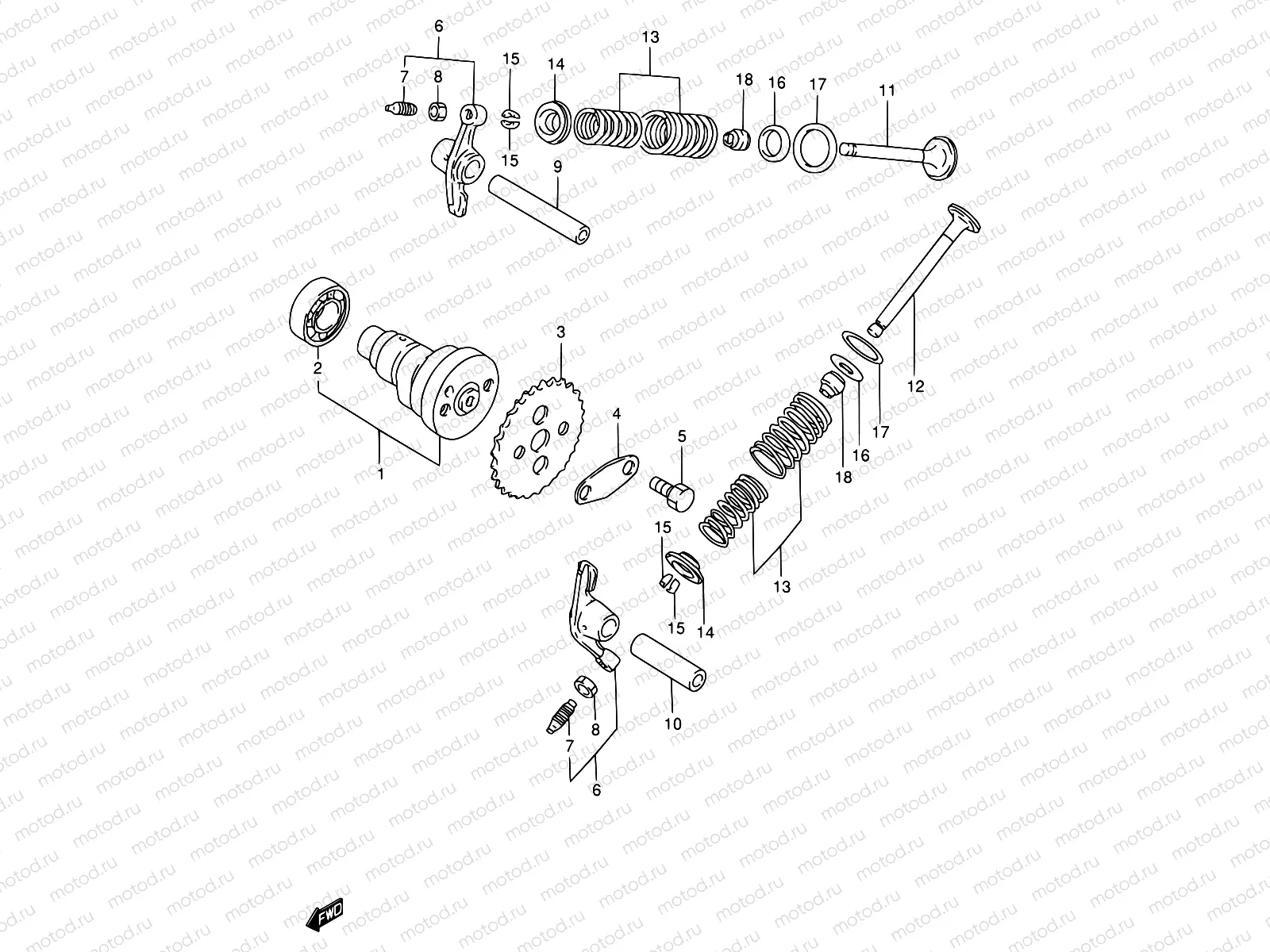7 - CAM SHAFT/VALVE (%F.NO.100364)